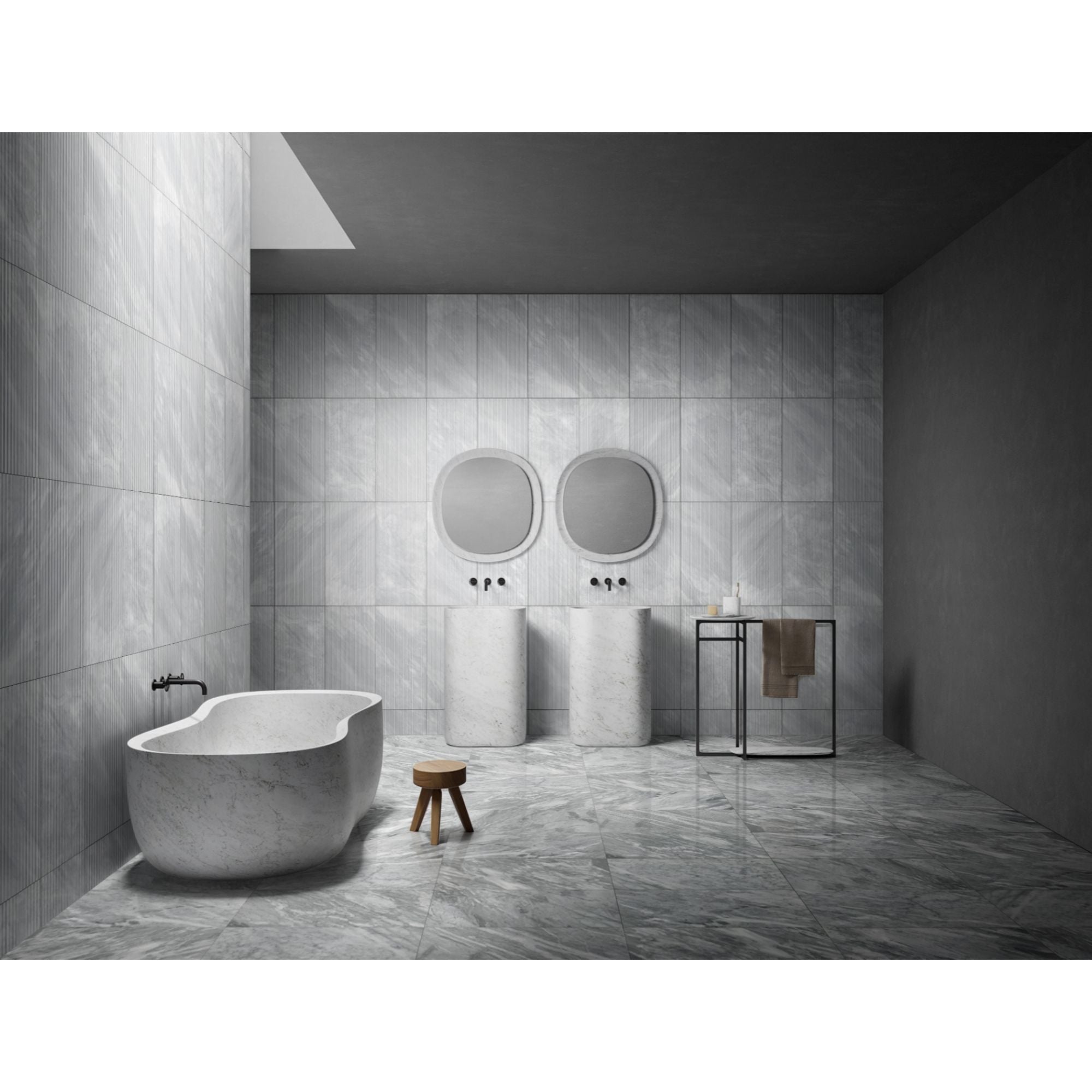 Textured Finished, 3D Tiles For Wall Decoration (Set of 4) by HouseOfZazla