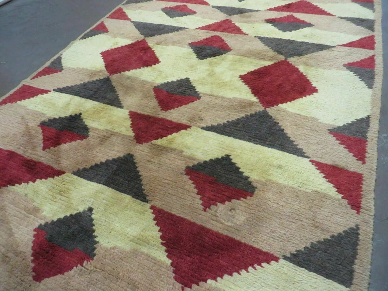 6' X 8' Handmade Tibetan Nepal Chinese Wool Rug Art Deco Contemporary Modern by Jewel Rugs