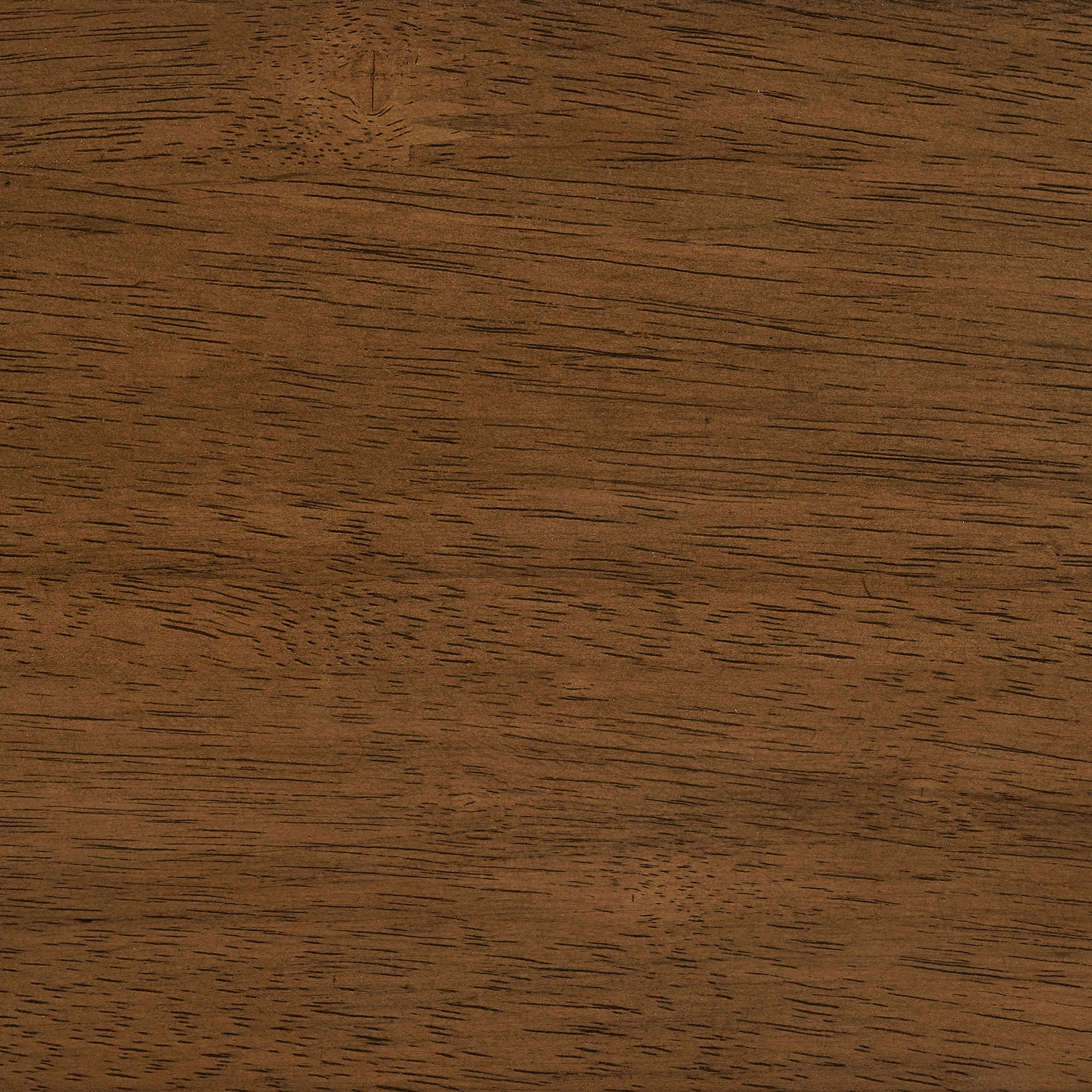 Flynn - Round Glass Top Dining Table - Brown