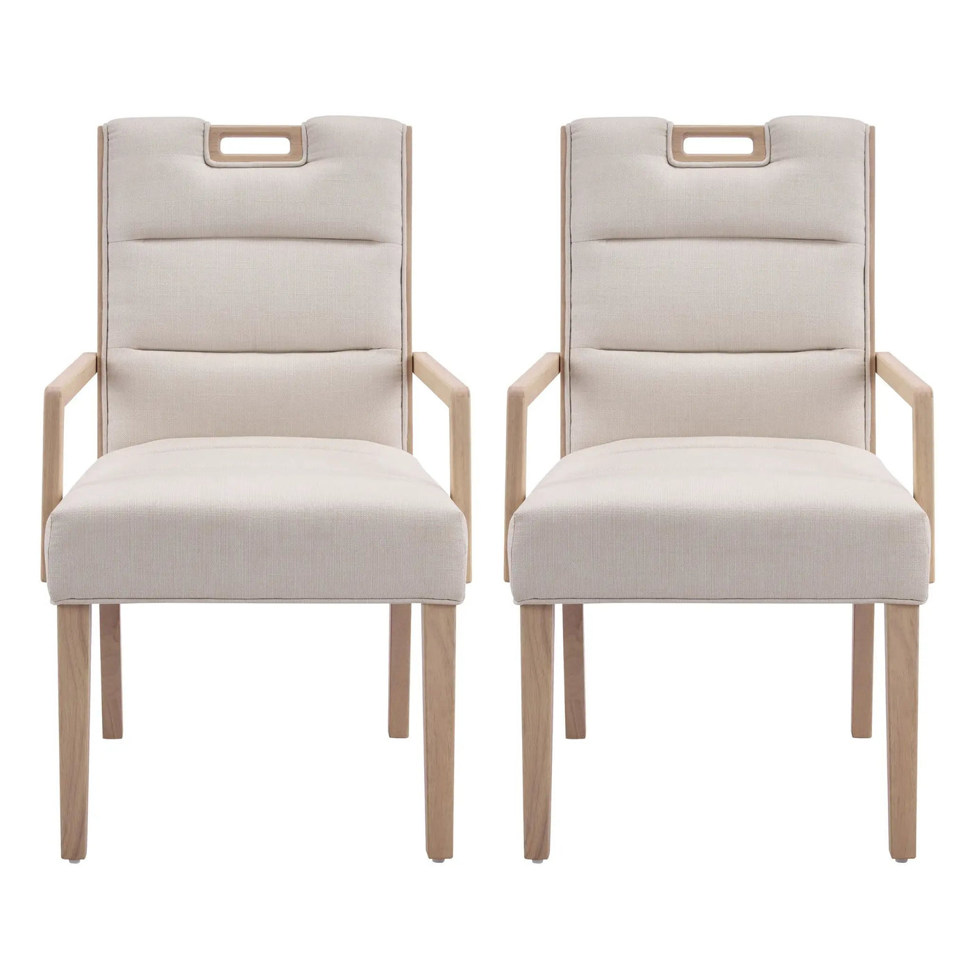 Upholstered Dining Chairs with Armrests by HouseOfZazla