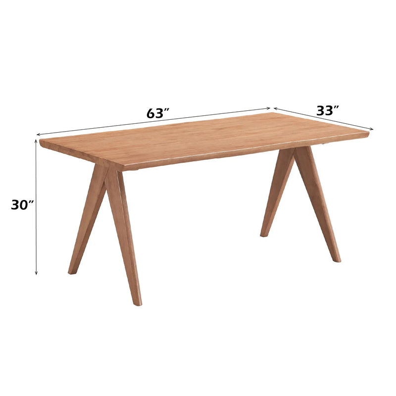 Velentina Rattan Dining Table - Natural by HouseOfZazla