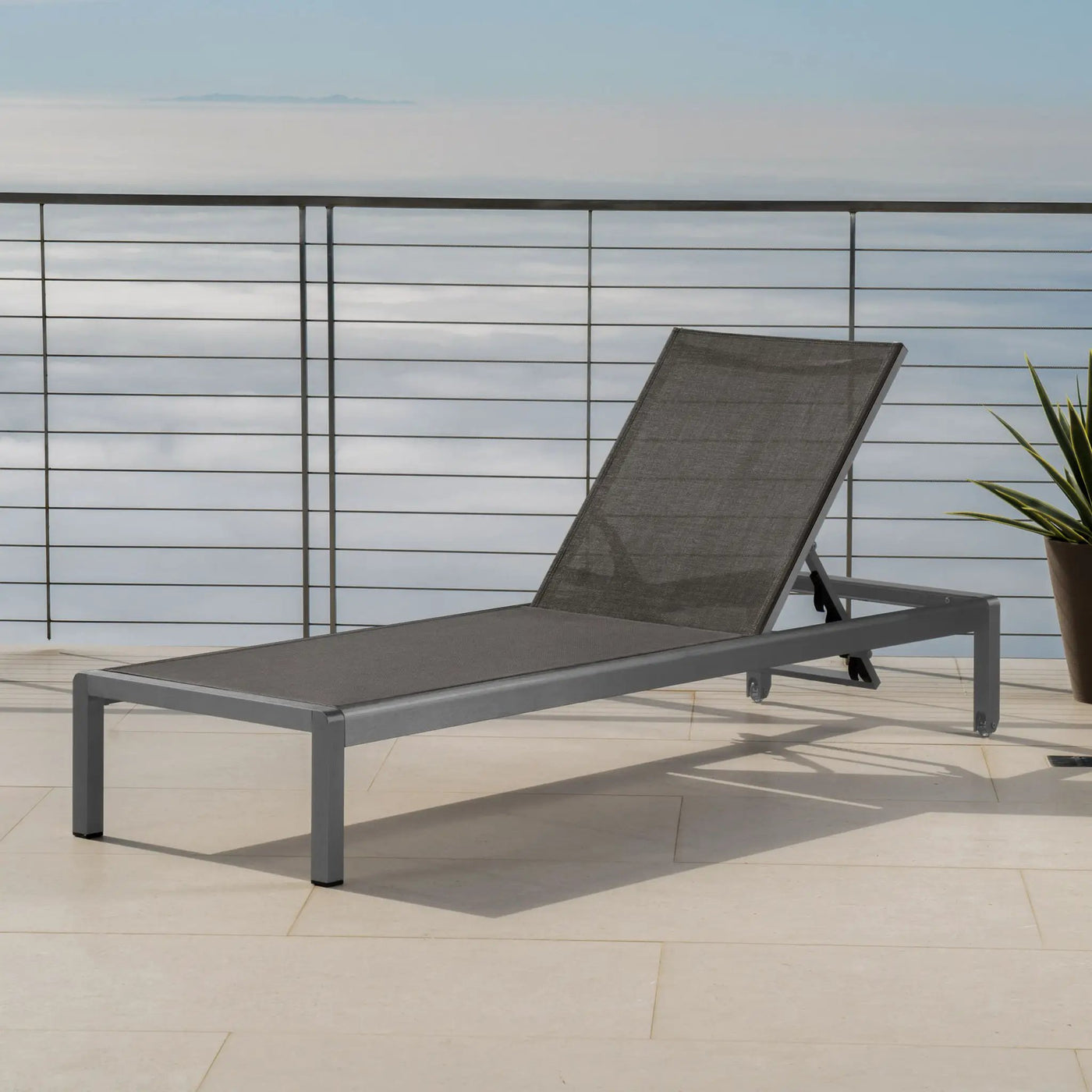 Outdoor Patio Chaise Lounge with 5 Reclining Positions by HouseOfZazla