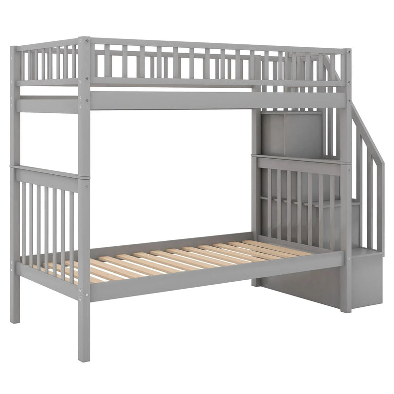 Bunk Bed With Staircase by HouseOfZazla