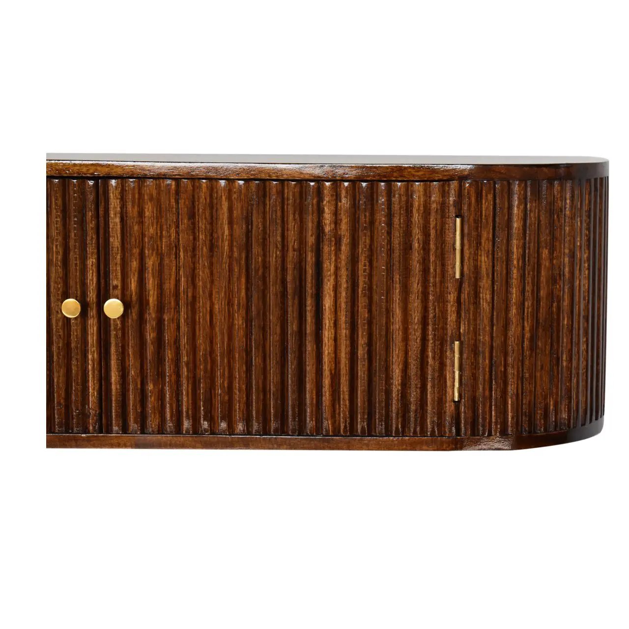 Solid Wood Chunky Chestnut Floating Bedside Table by HouseOfZazla