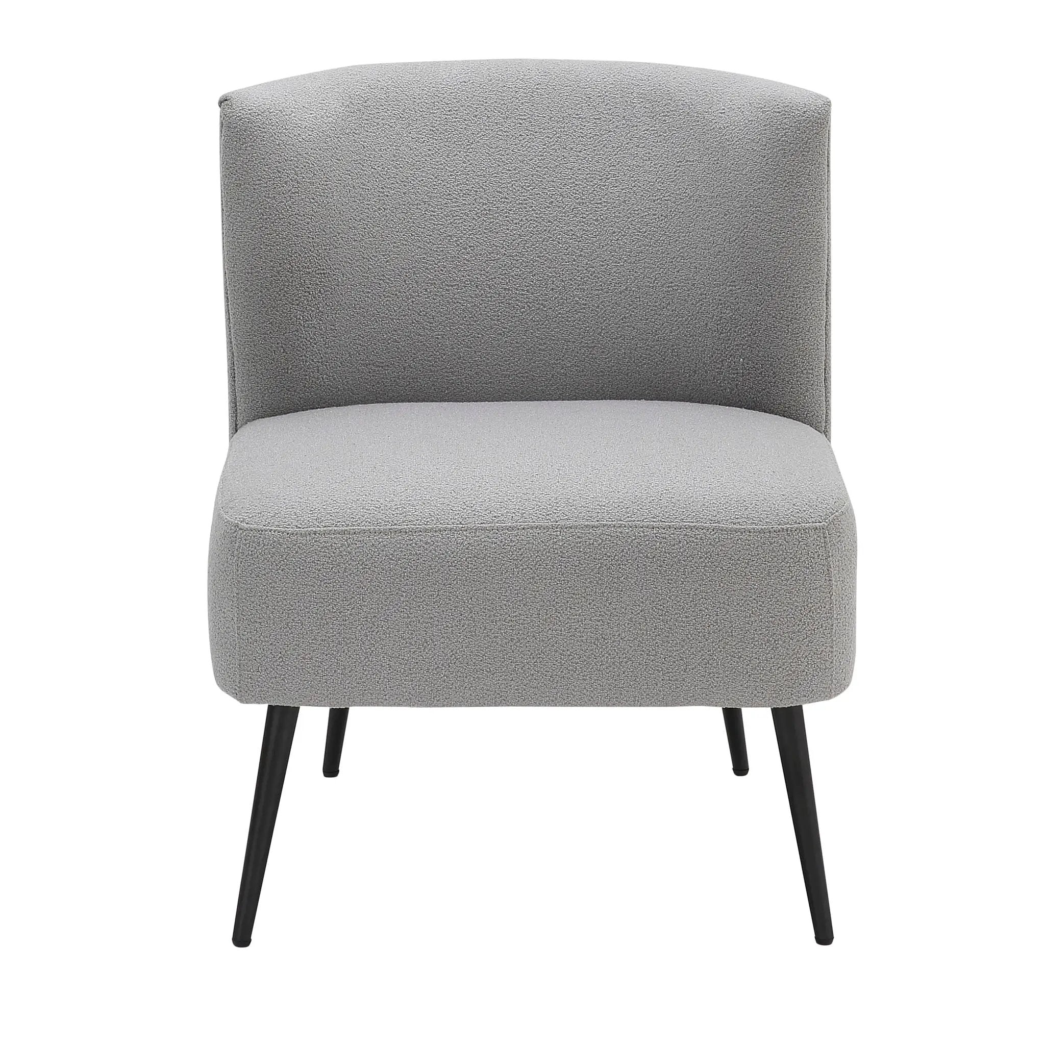 Fran - Contemporary Slipper Chair - Black / Light Gray by Unique Piece Furniture