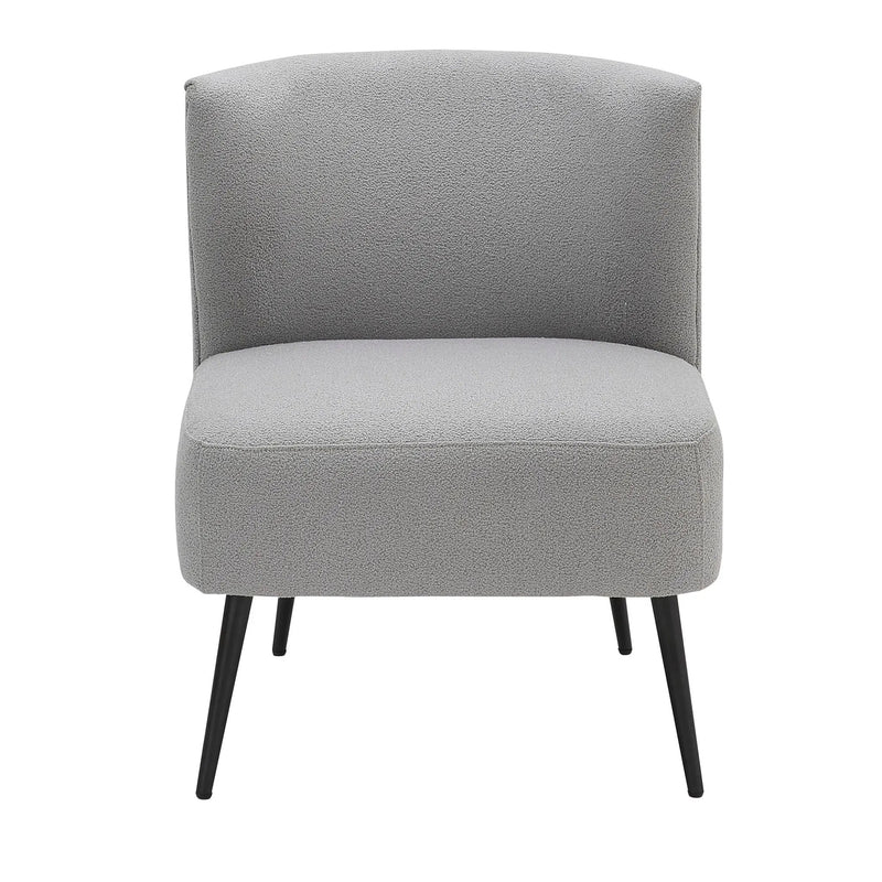 Fran - Contemporary Slipper Chair - Black / Light Gray by Unique Piece Furniture