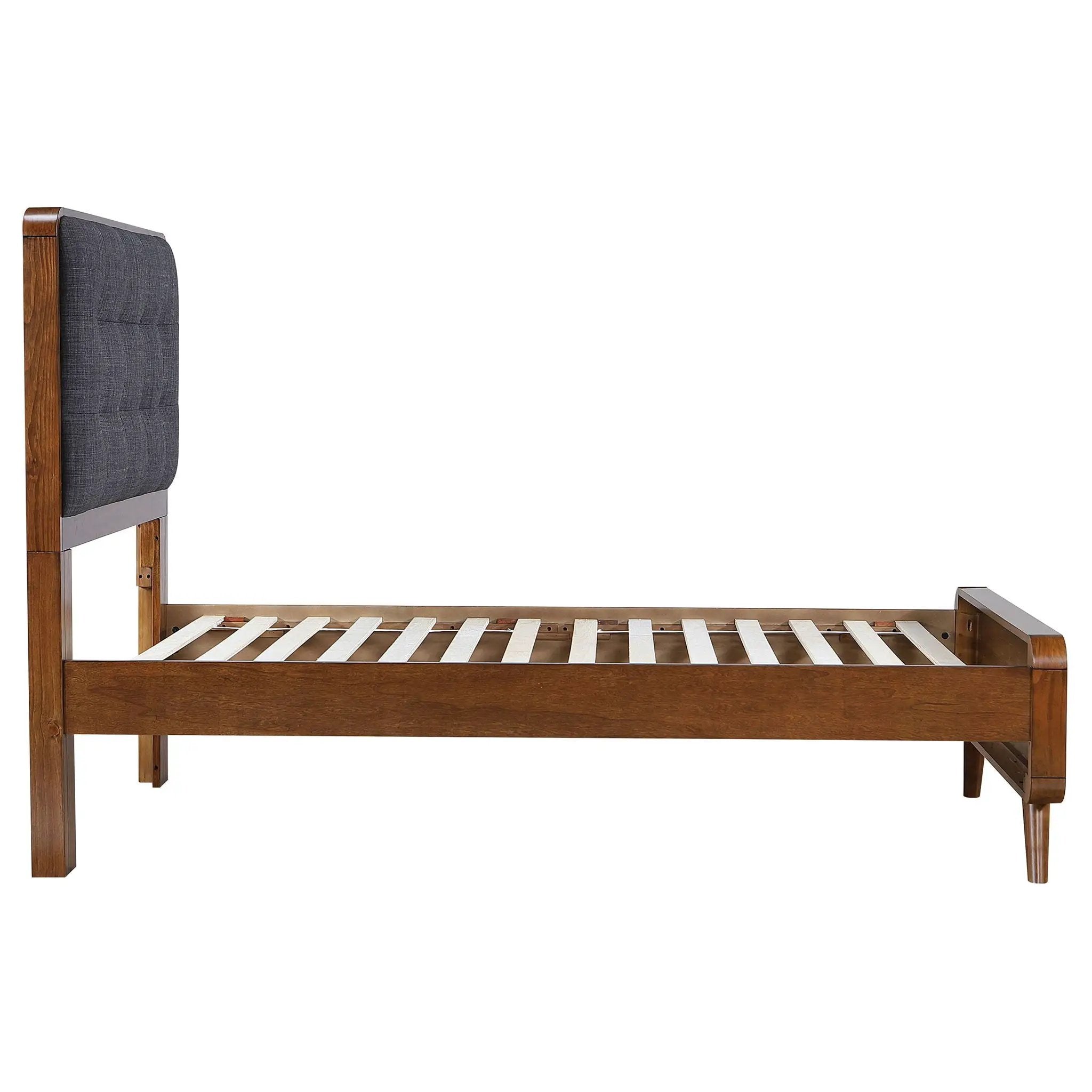Robyn Wood Twin Platform Bed Dark Walnut by Unique Piece Furniture