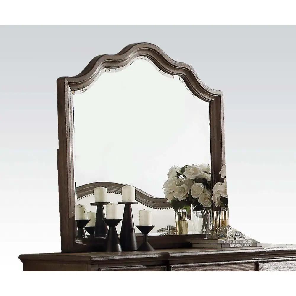 Baudouin - Mirror - Weathered Oak by Unique Piece Furniture