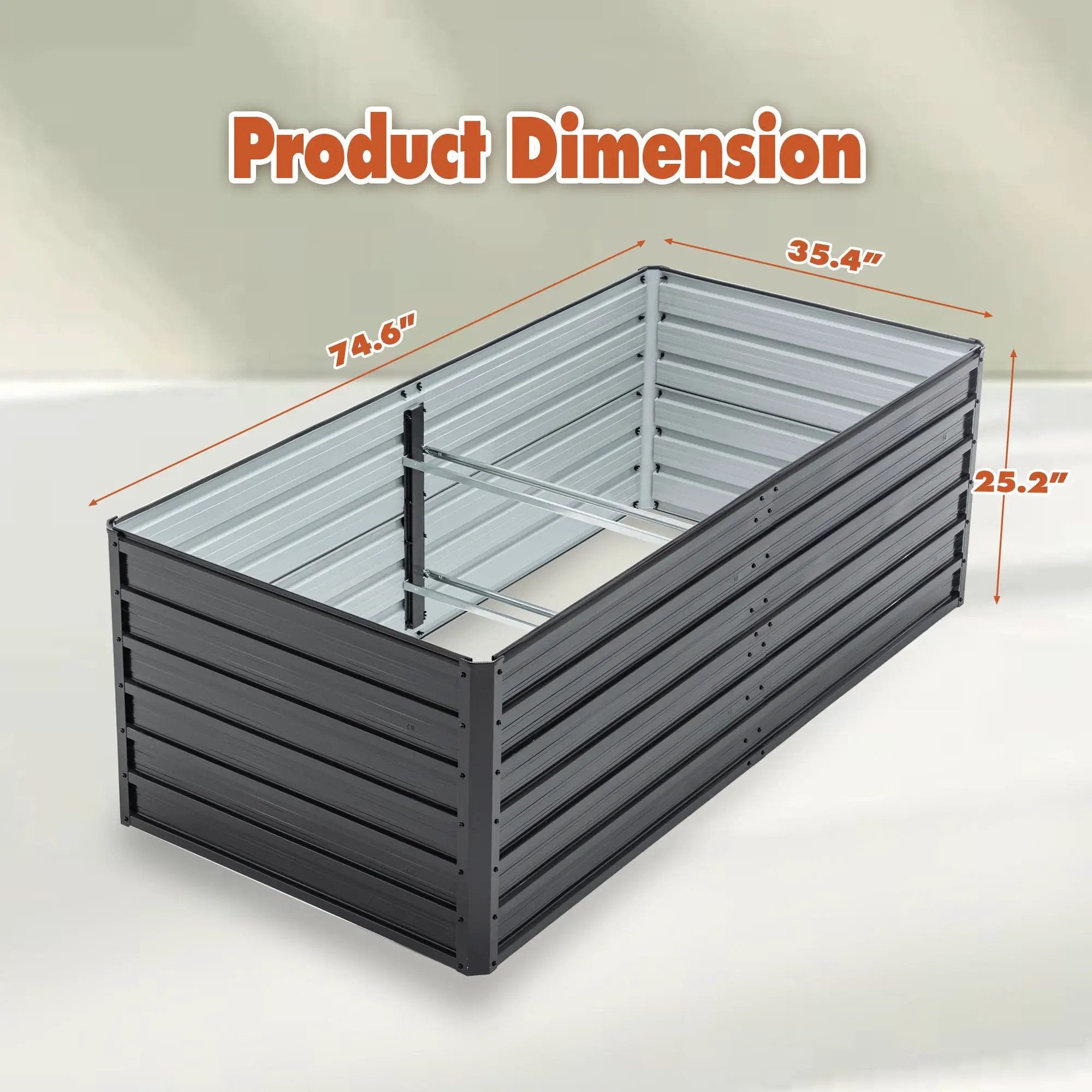 6x3x2 FT Metal Raised Garden Bed by HouseOfZazla