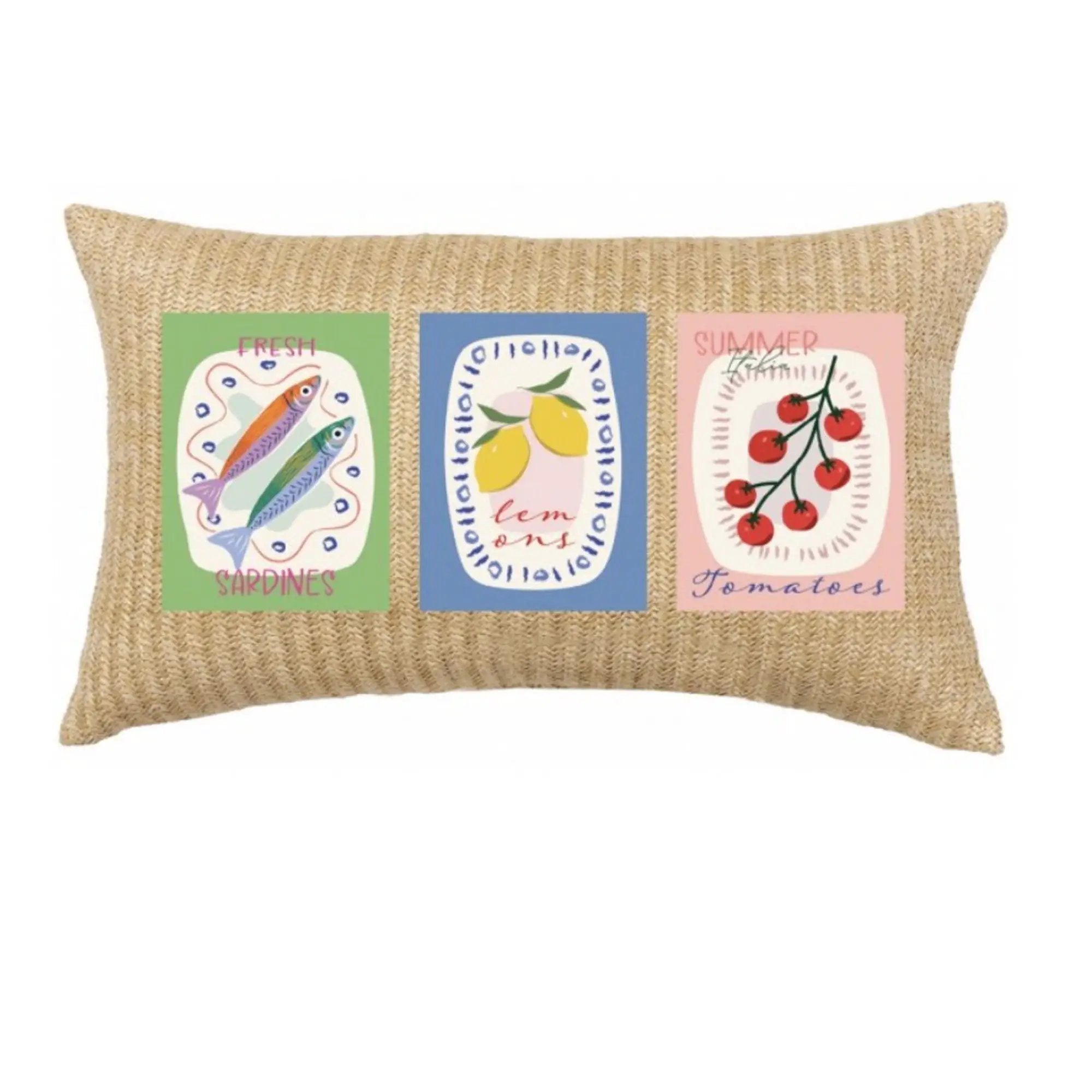 Outdoor Lumbar Pillow - Multi by HouseOfZazla