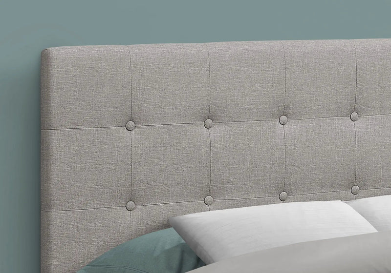 Full Size Upholstered Headboard Only, Transitional - Gray by HouseOfZazla