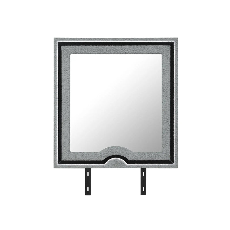 Isaiah - Mirror With Upholstered Frame And LED Lighting by HouseOfZazla