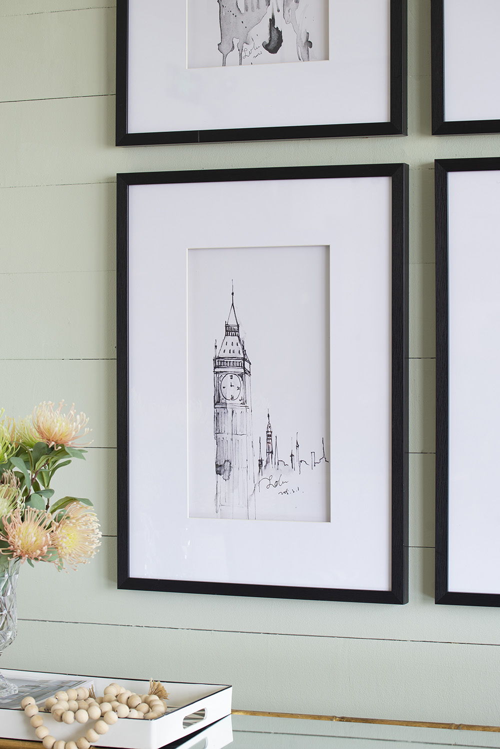 Architecture Wall Art Prints Set of 4 with Black Frame - White / Black, photo 6 of 9