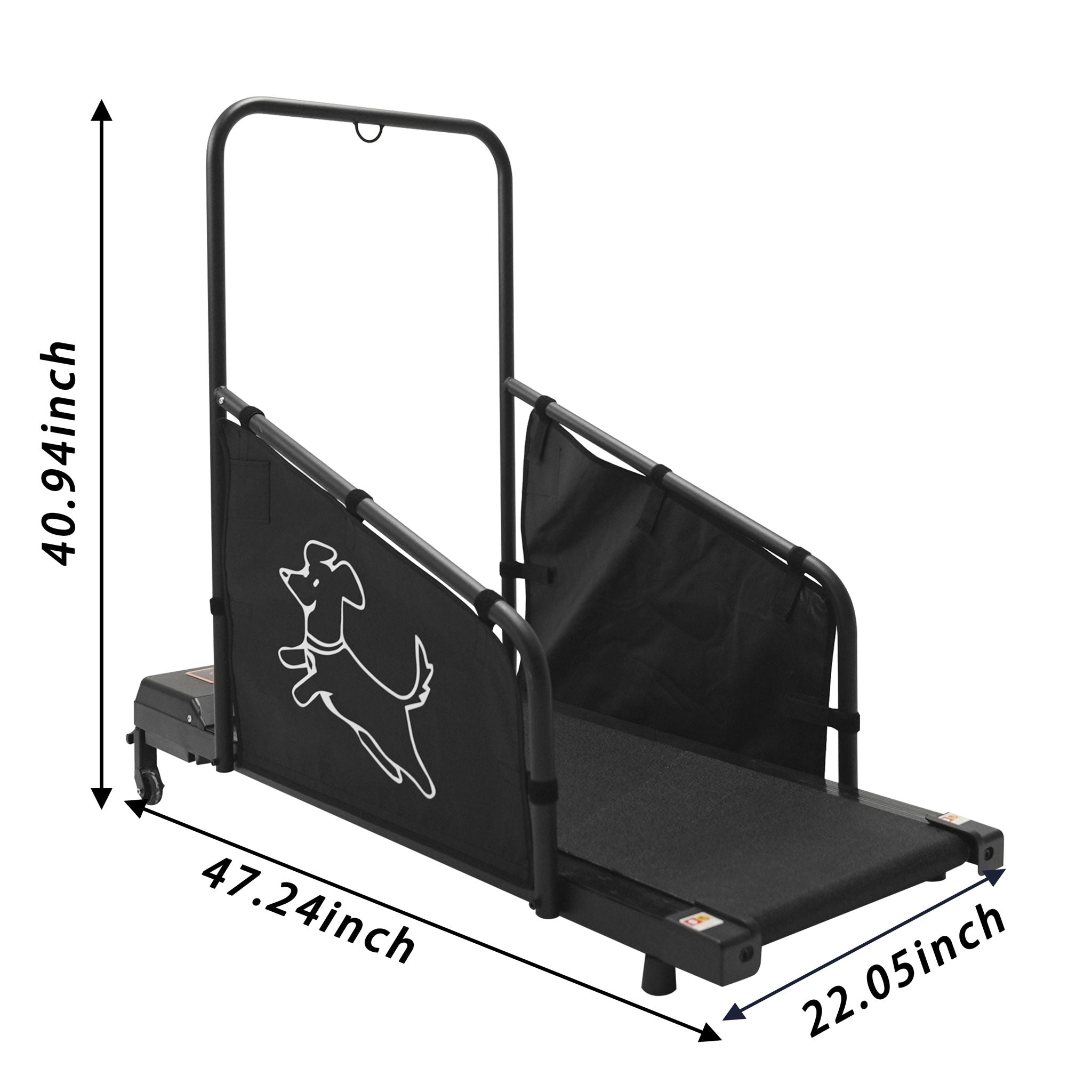 Dog Treadmill For Medium Dogs Running Machine With Non Slip Belt And Remote Control - Black by HouseOfZazla