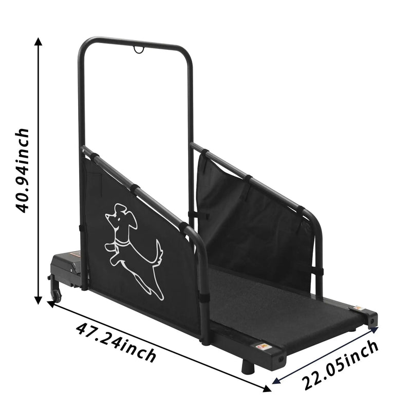 Dog Treadmill For Medium Dogs Running Machine With Non Slip Belt And Remote Control - Black by HouseOfZazla