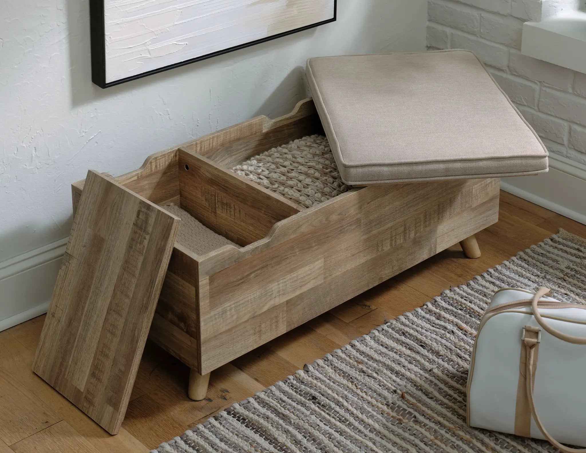 Gerdanet - Storage Bench - Beige by Unique Piece Furniture