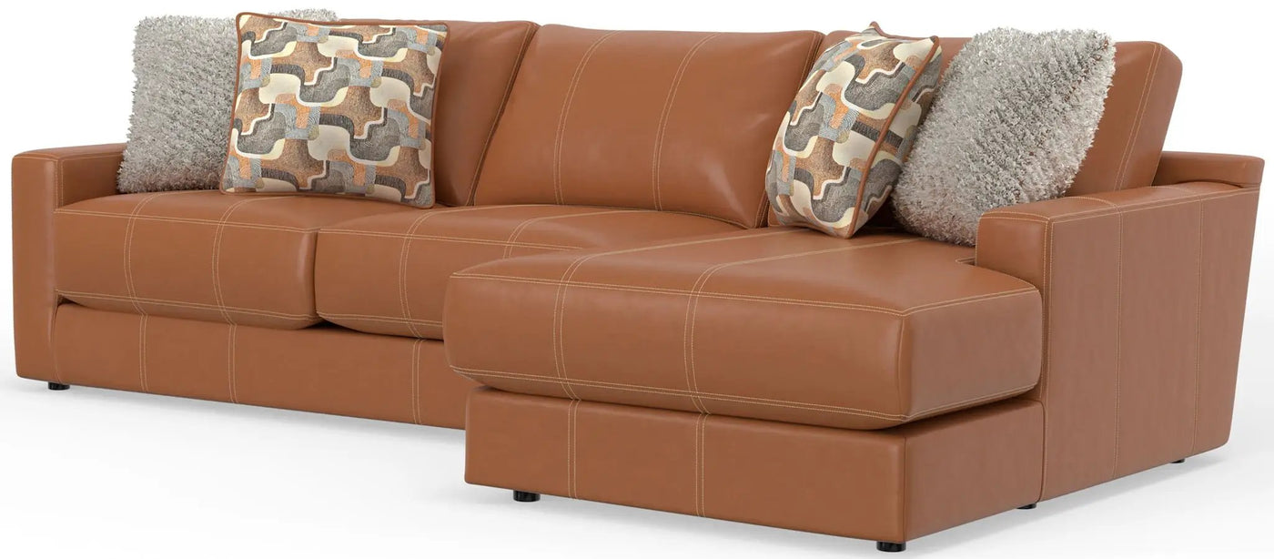 Minori - Italian Leather Sectional by Unique Piece Furniture