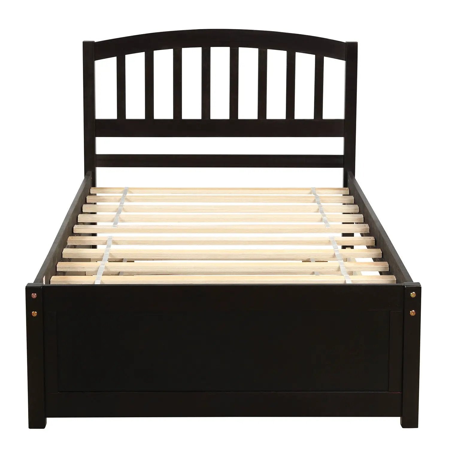 Platform Bed Wood Bed Frame With Trundle by HouseOfZazla