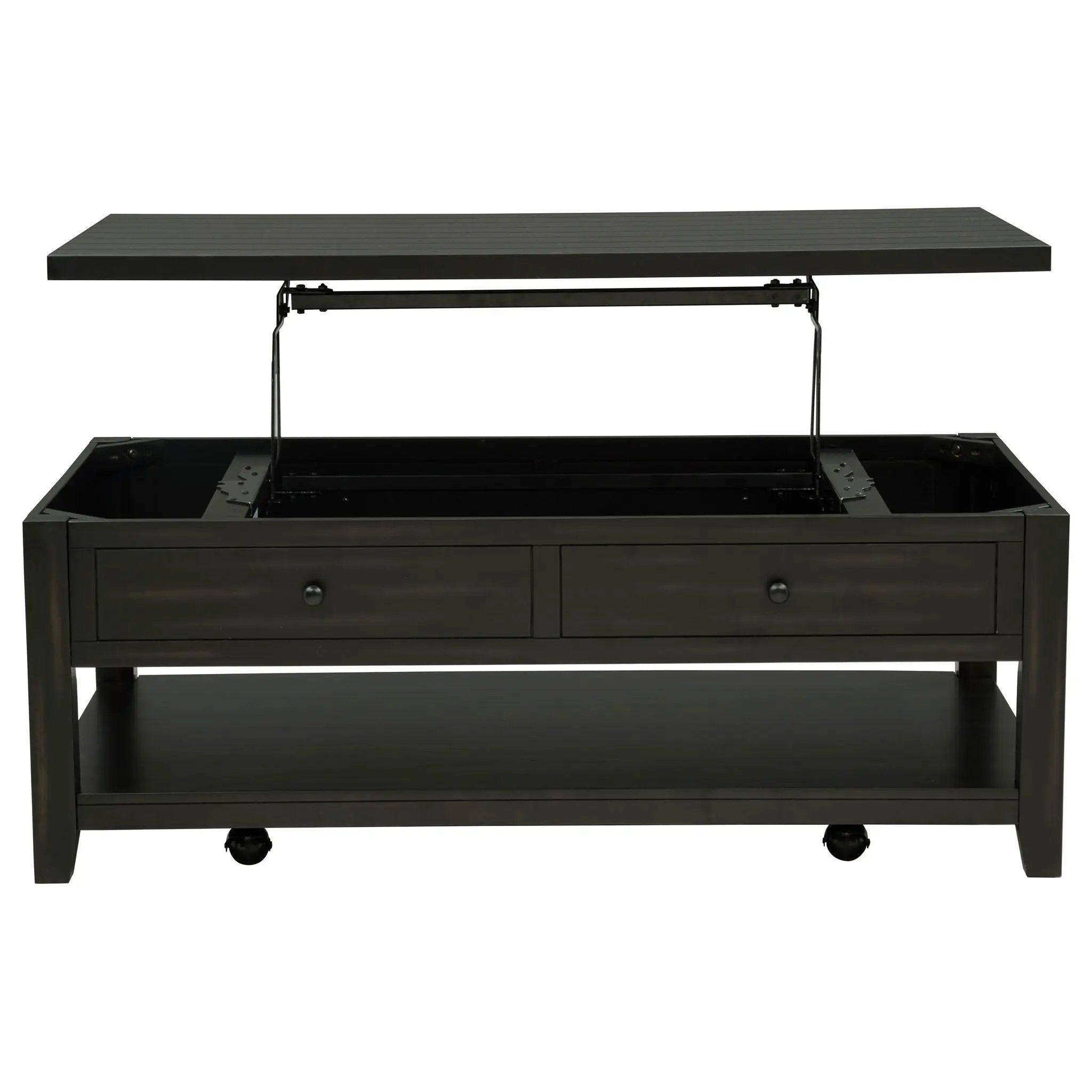 Payne 48-inch Mobile Lift Top Coffee Table Distressed Java by Unique Piece Furniture