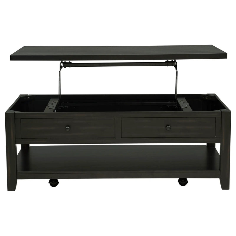 Payne 48-inch Mobile Lift Top Coffee Table Distressed Java by Unique Piece Furniture