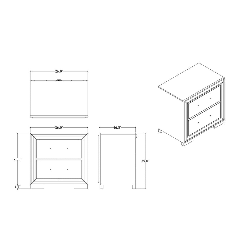 Adelaide - Nightstand With Spacious Storage by Unique Piece Furniture