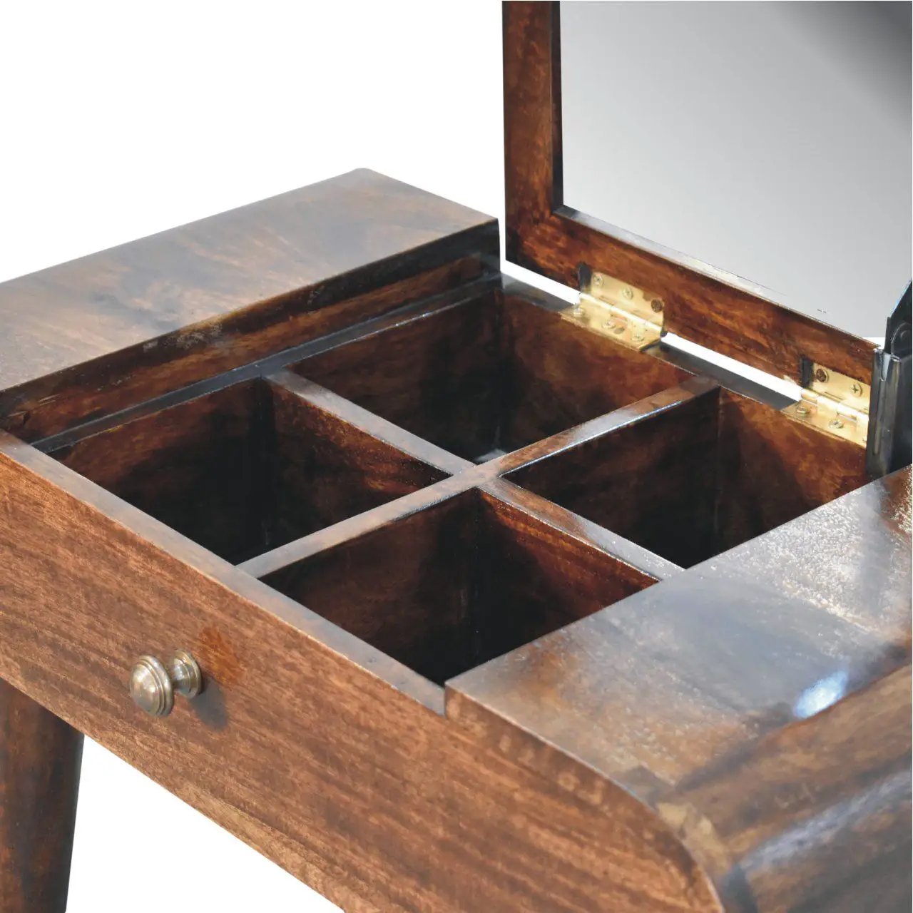 Mini Dressing Table With Foldable Mirror by HouseOfZazla