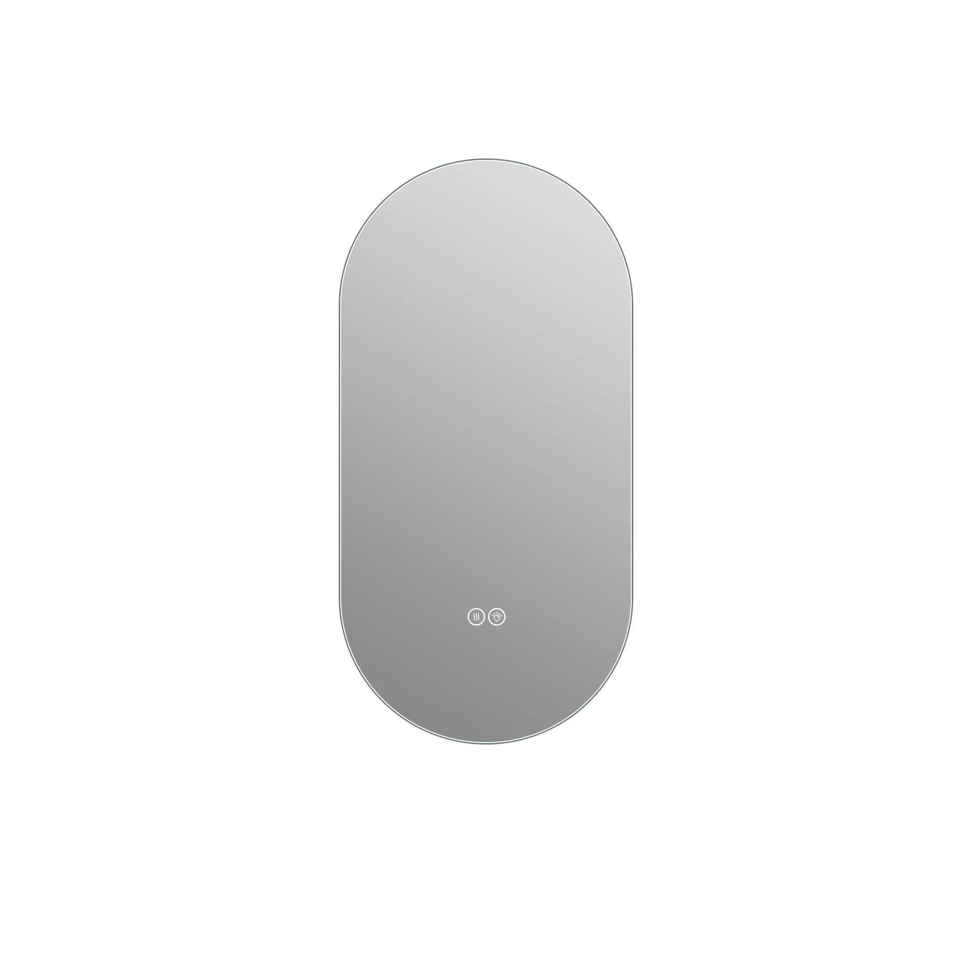 Smart Wall Mounted LED Touch Screen Mirror With Anti-Fog Function And Adjustable Lighting by Unique Piece Furniture
