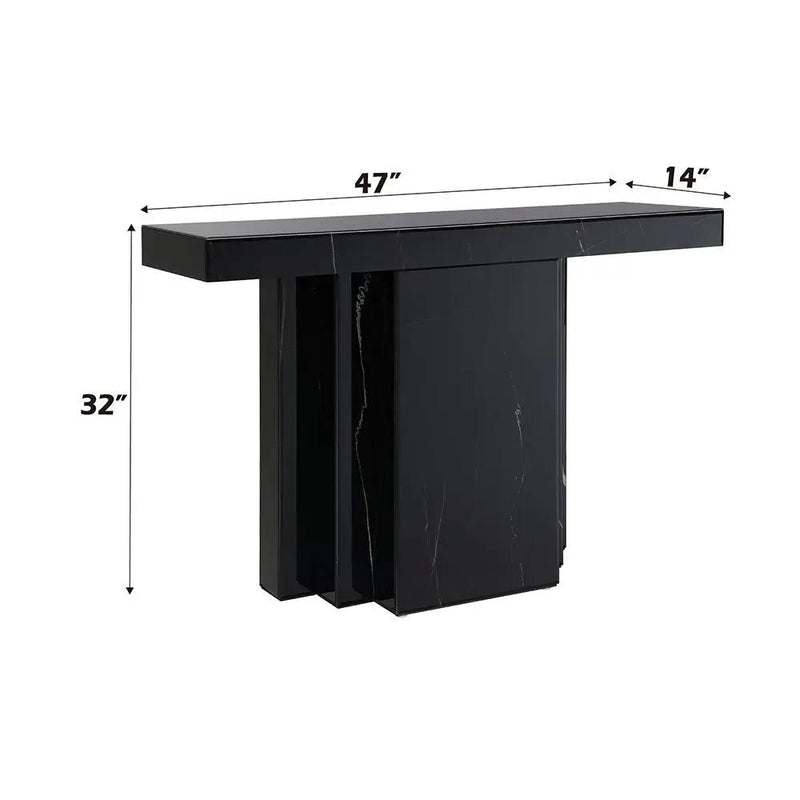 Drisana - Console Table - Black Mirrored by Unique Piece Furniture