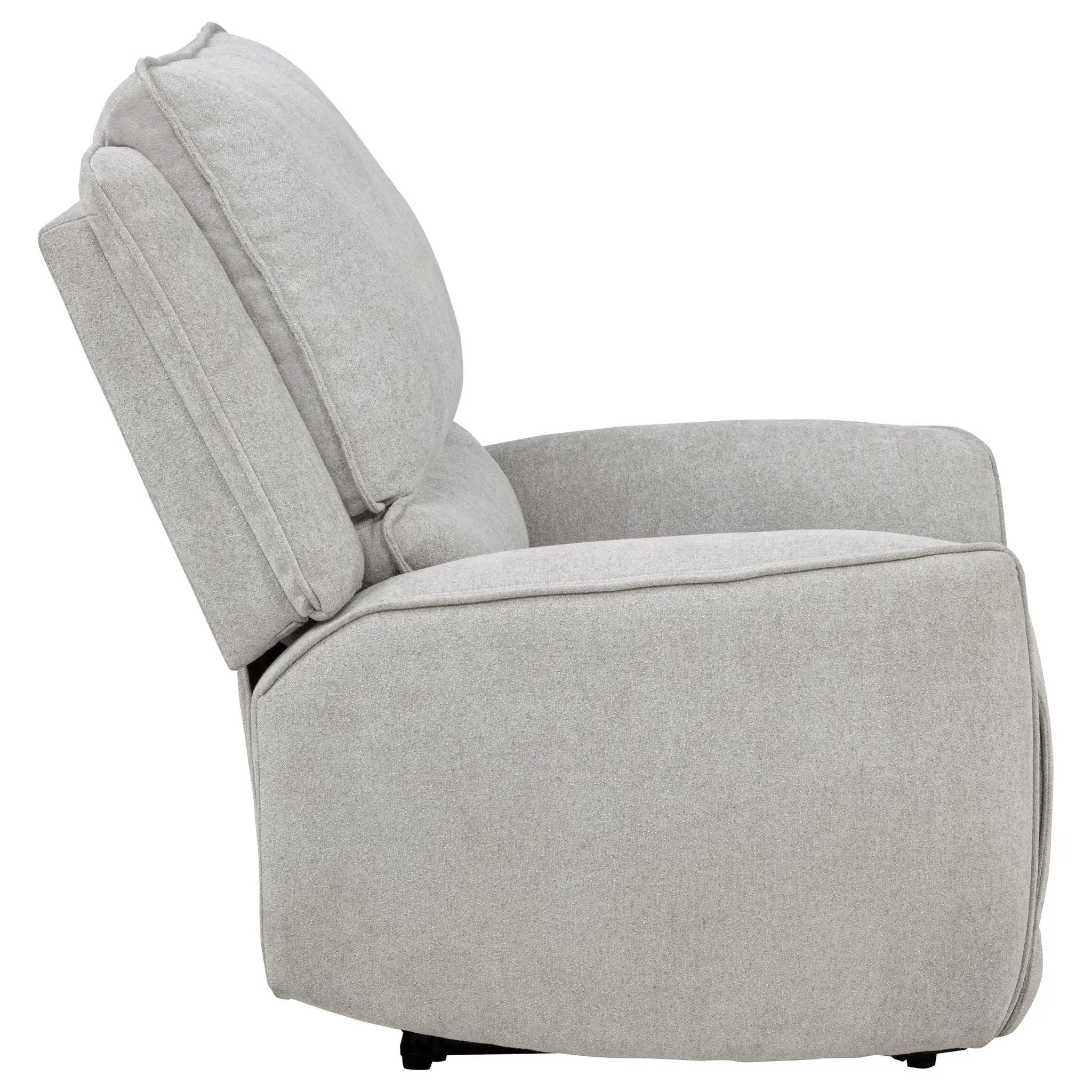 Sylmar Chenille Upholstered Power Recliner Dove Grey by Unique Piece Furniture