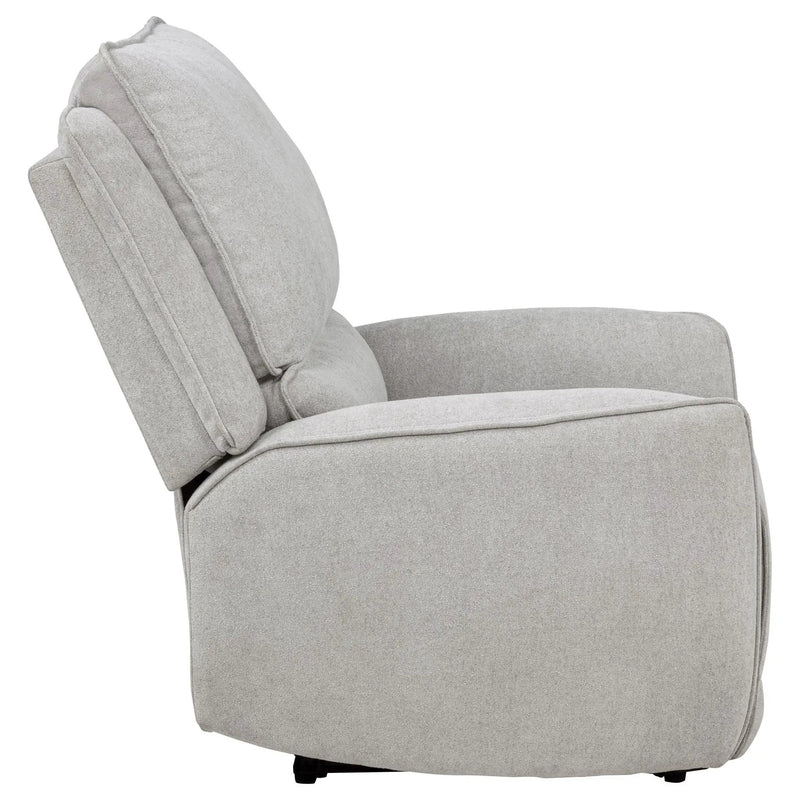 Sylmar Chenille Upholstered Power Recliner Dove Grey by Unique Piece Furniture