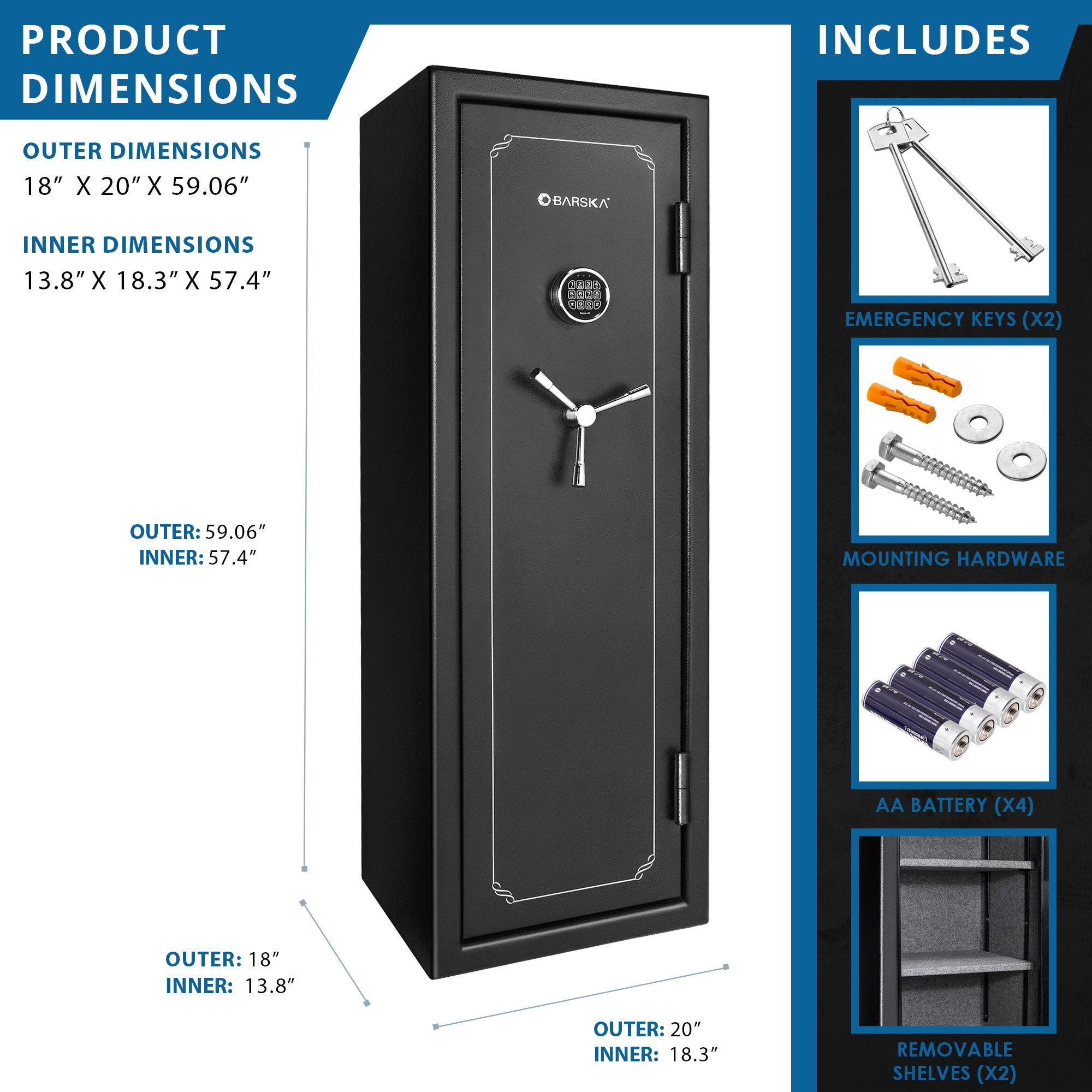 Tall Fireproof Protection Safe Vault by HouseOfZazla