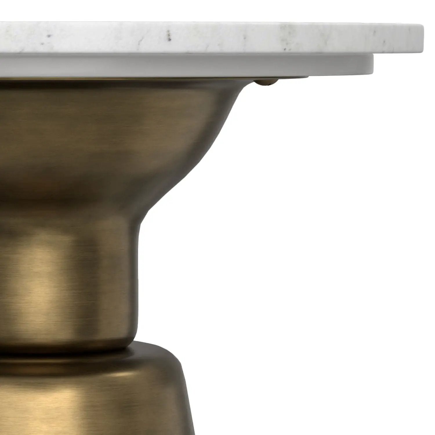Leyla - Side Table - Antique Brass by Unique Piece Furniture