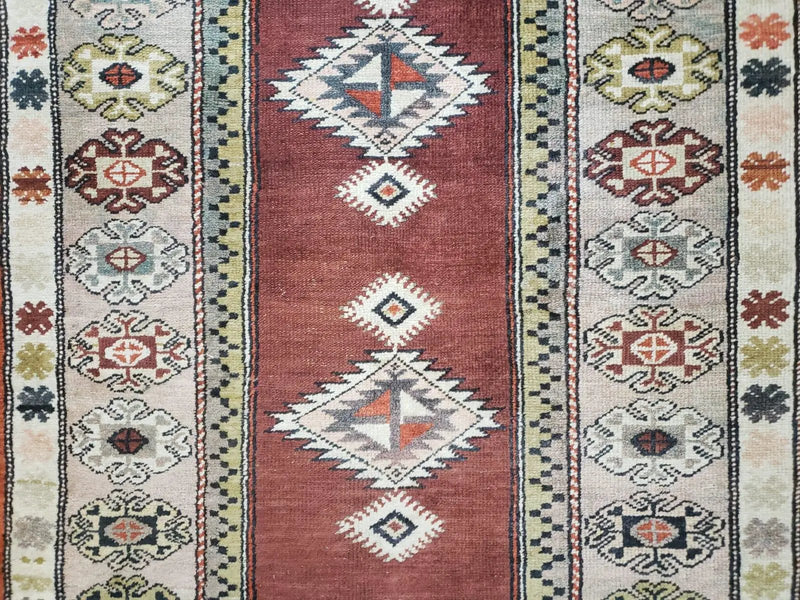 4x8 Turkish Rug - Turkish Oriental Carpet - Tribal Rug - Talesh Rug - Hand Knotted Wool Area Rug 4' 4" x 7' 6" Bedroom Rug Vintage by Jewel Rugs