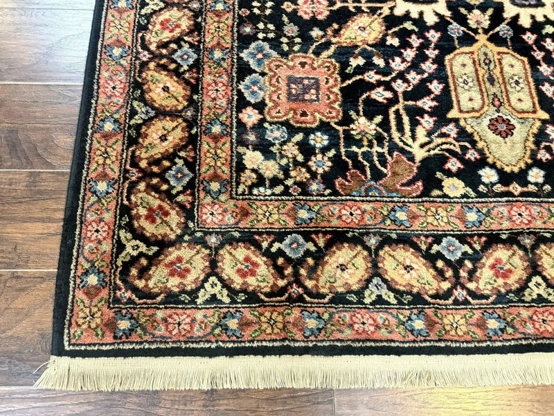 Karastan Rug 5.9 x 8.6, Chahar Mahal #604, Wool Vintage Discontinued Karastan Carpet by Jewel Rugs