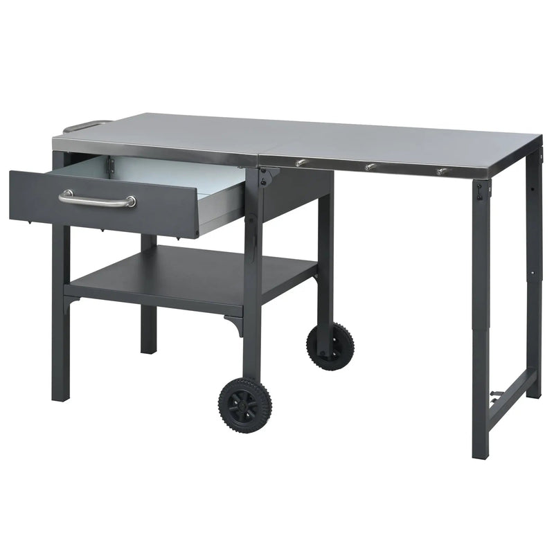 Outdoor Kitchen Cart Foldable Outdoor Prep Station by HouseOfZazla