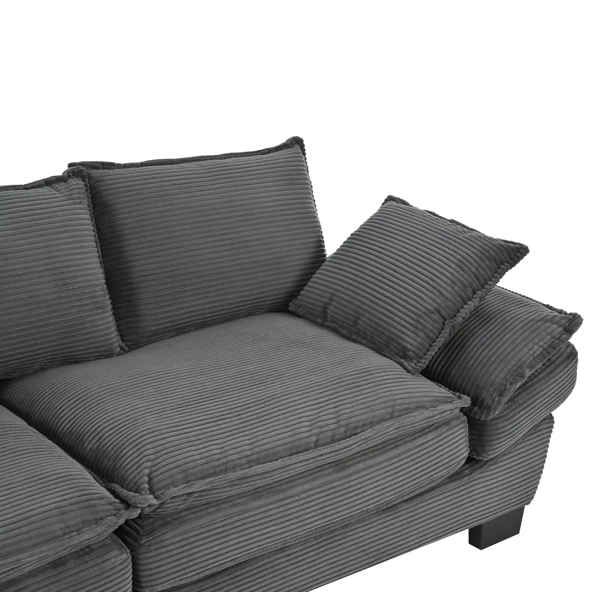 U-Style 85.4" Modern Curved Sofa by HouseOfZazla