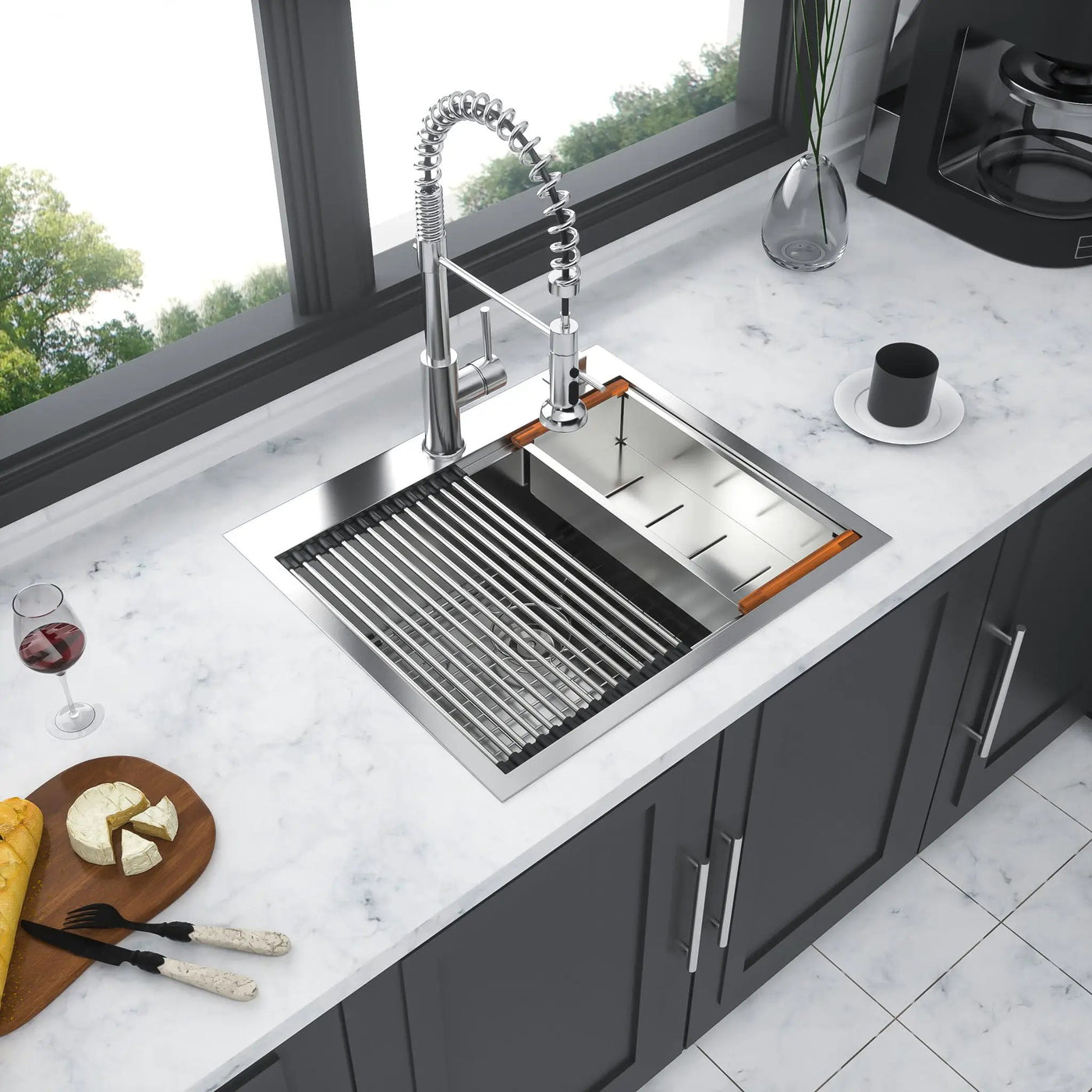 Drop In Kitchen Sink Stainless Steel 16 Gauge by HouseOfZazla