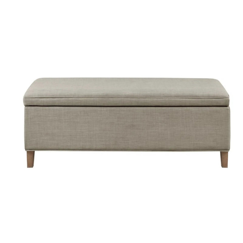 Caymus - Rectangular Soft Close Storage Bench - Light Gray by HouseOfZazla