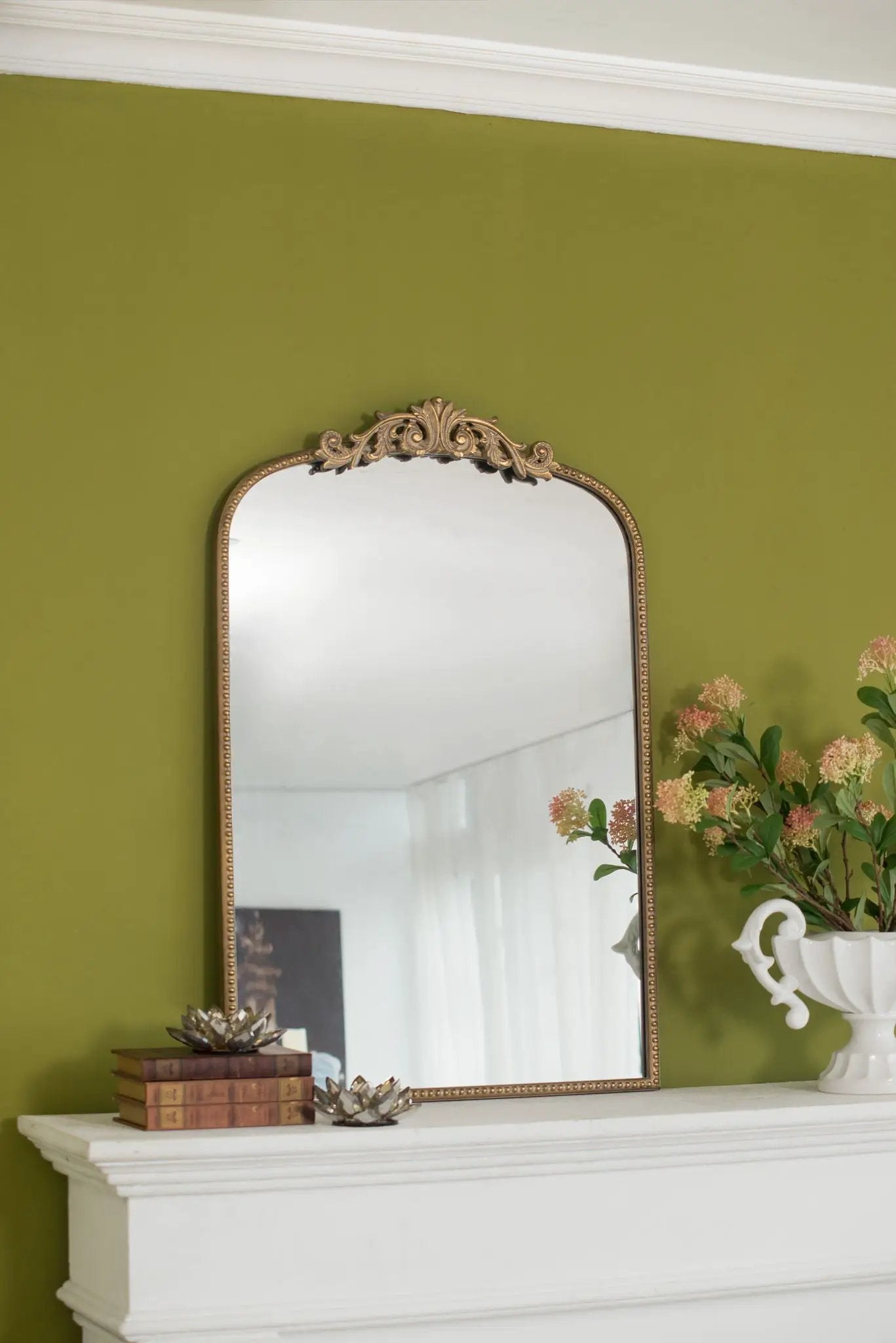 Arch Mirror, Baroque Inspired Wall Decor For Bathroom, Bedroom, Living Room by Unique Piece Furniture