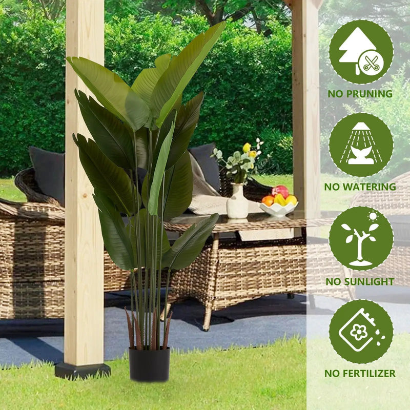 Artificial Plant For Indoor And Outdoor Decoration (Set of 2) by HouseOfZazla