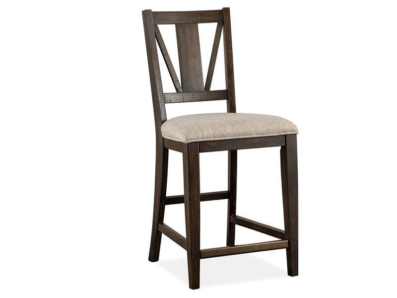 Westley Falls - Counter Chair With Upholstered Seat (Set of 2) - Graphite, photo 5 of 7