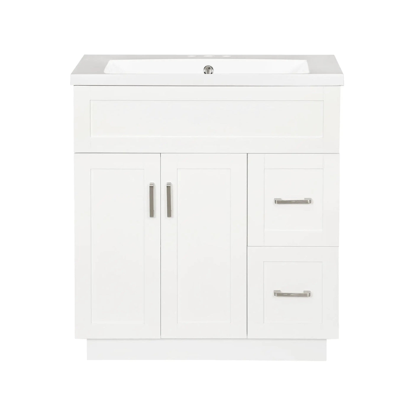 Bathroom Vanity With 2 Doors, 2 Drawers, Adjustable Shelf, Hidden Slides & Soft Close Hinges by Unique Piece Furniture