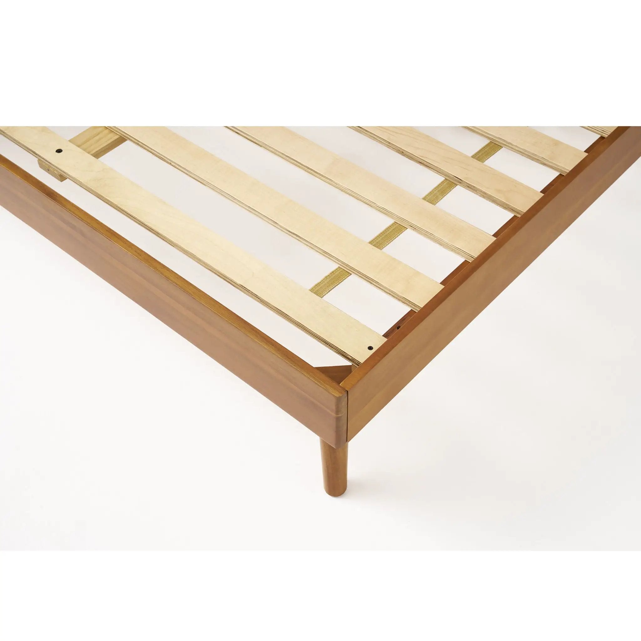 Okioki Mid-Century Wood Bed by HouseOfZazla