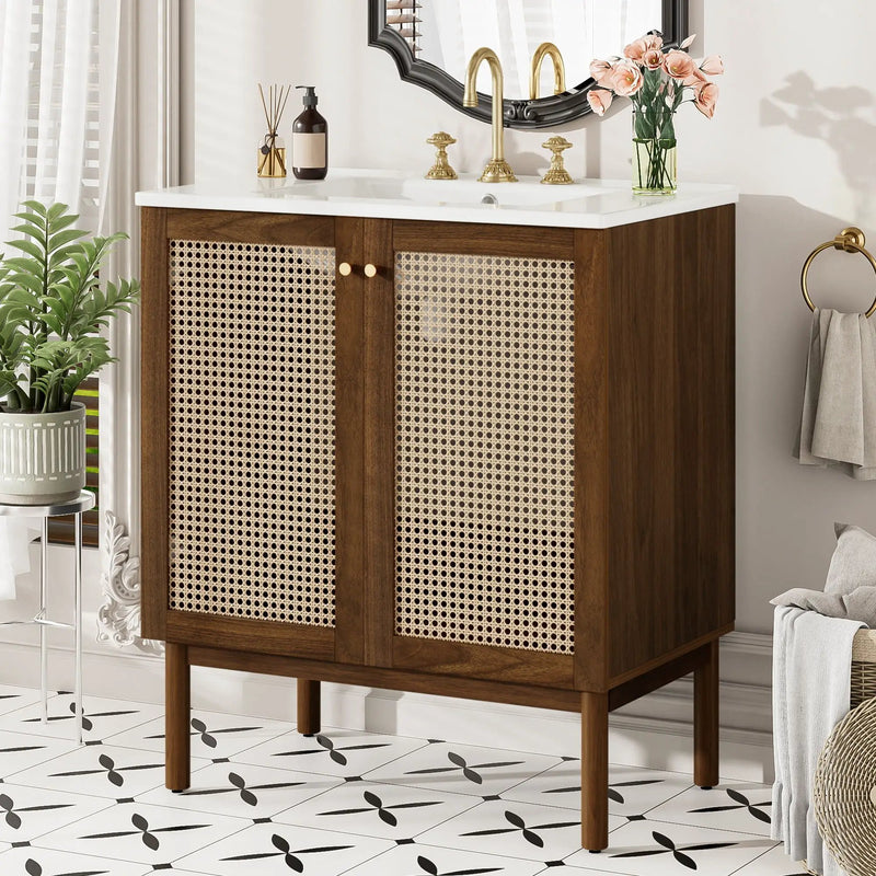Bathroom Vanity Cabinet With Doors, Soft Close Design by Unique Piece Furniture
