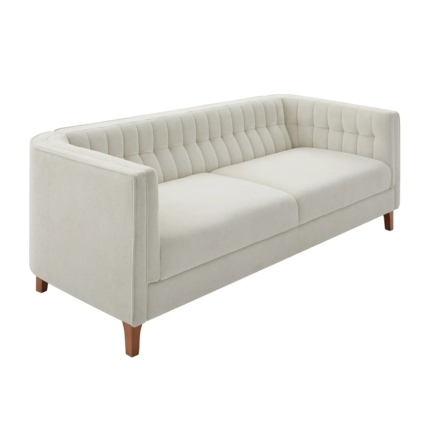 Modern 3 Seater Sofa Upholstered Couch with Curved Armrests by HouseOfZazla
