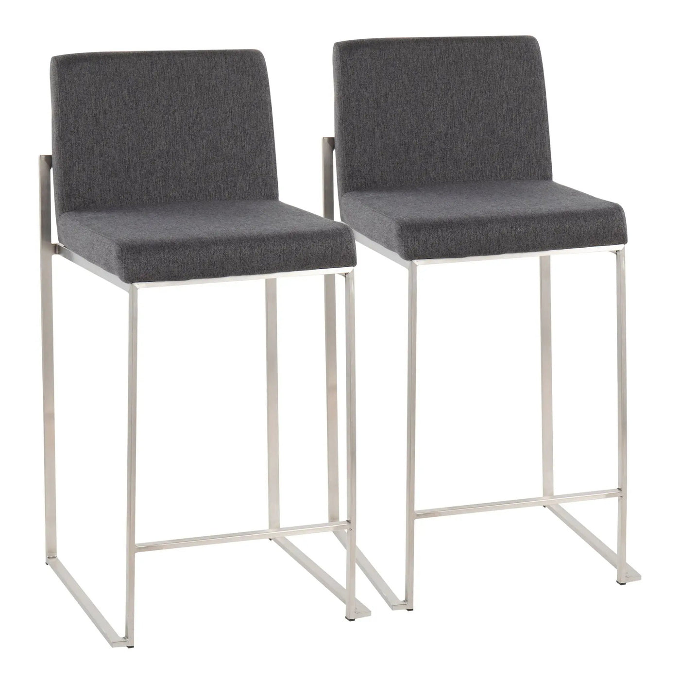Fuji - Contemporary High Back Counter Stool, Functional Design by HouseOfZazla