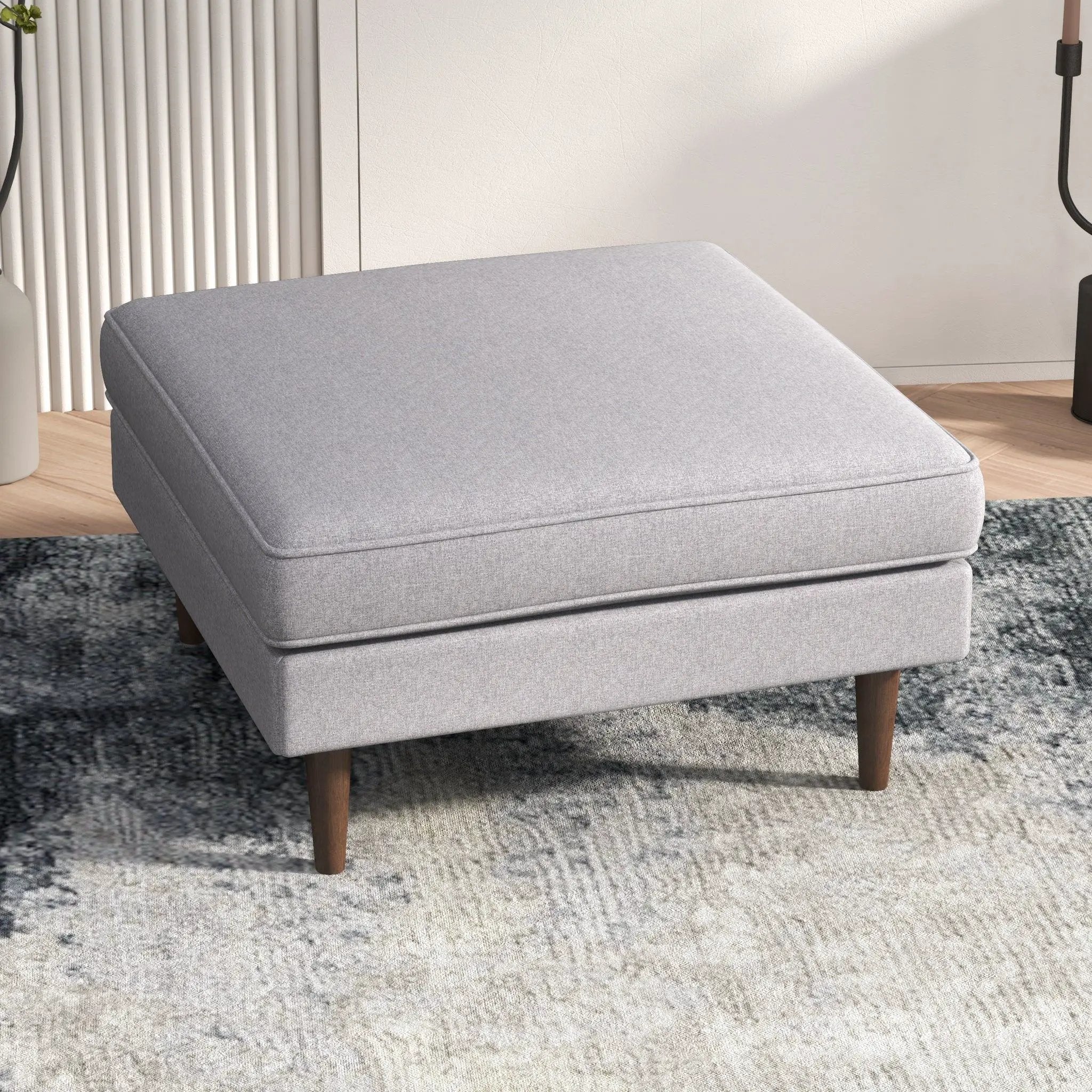 Amber - Square Upholstered Ottoman by Unique Piece Furniture