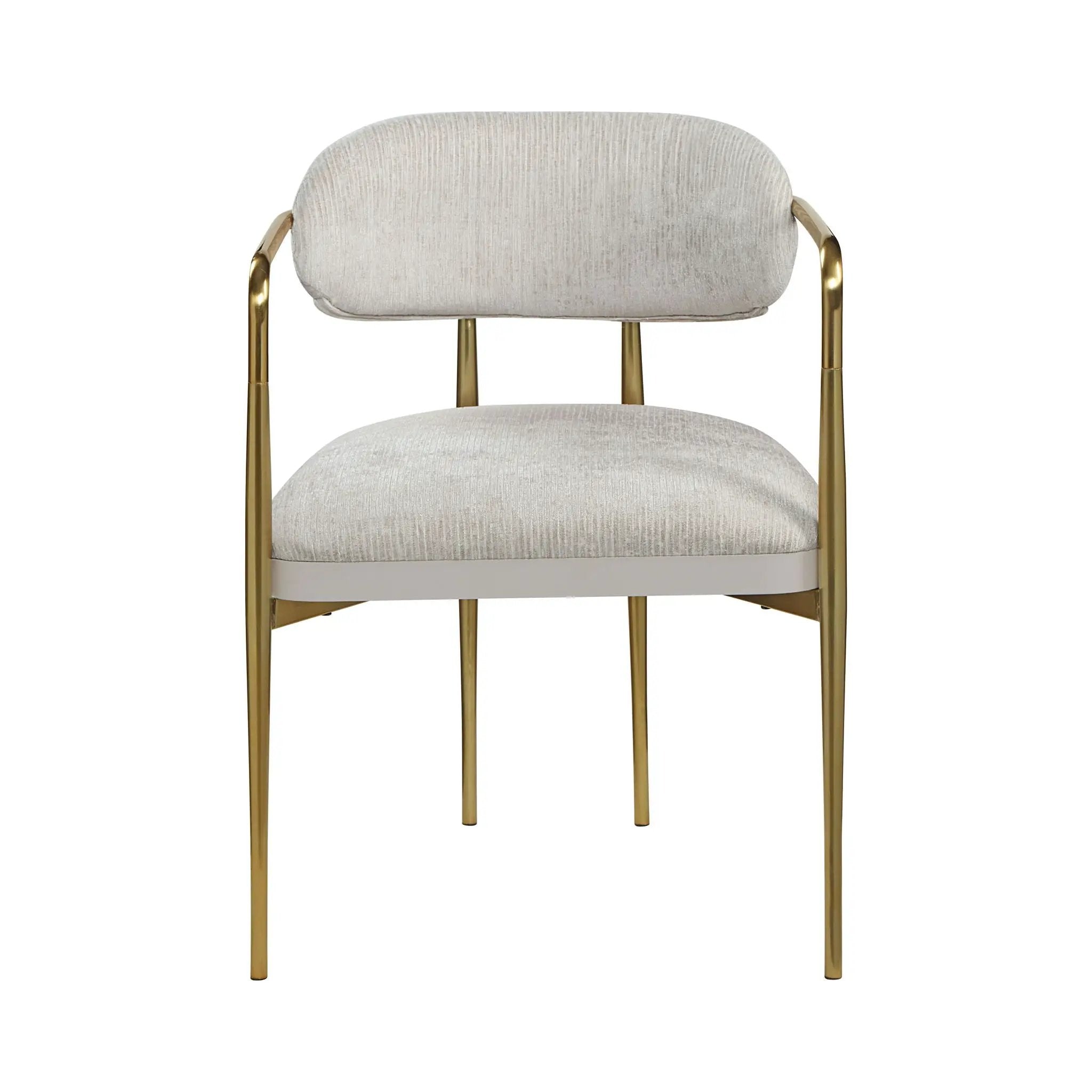 Zayn - Arm Chair (Set of 2) - Beige / Gold by HouseOfZazla