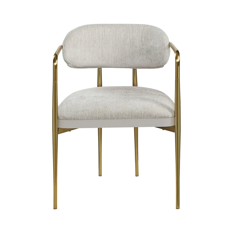 Zayn - Arm Chair (Set of 2) - Beige / Gold by HouseOfZazla