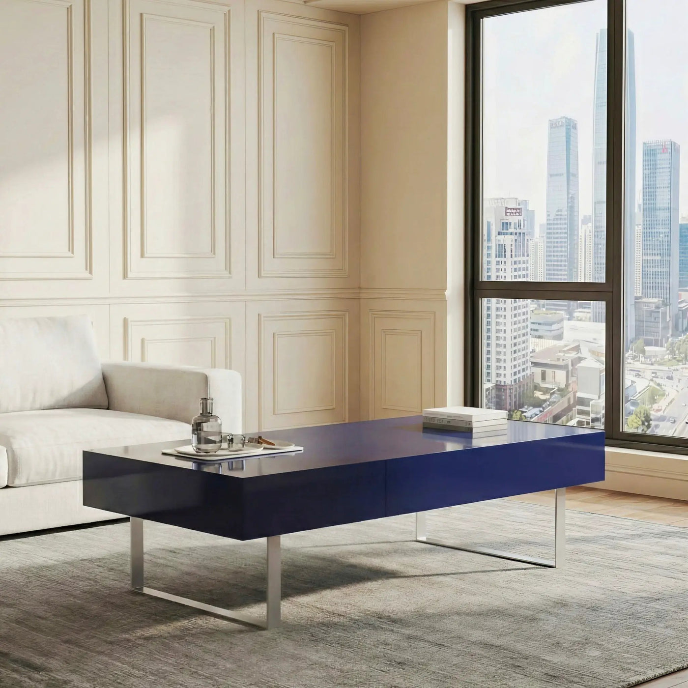 Rectangular Coffee Table With Hidden Storage by Unique Piece Furniture